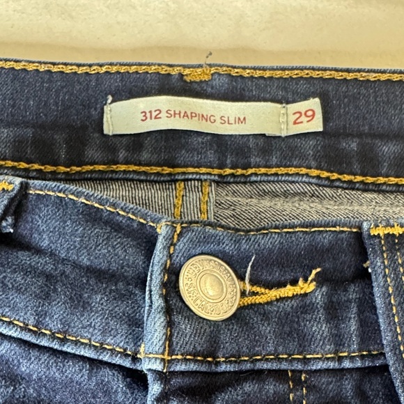 Levi's Women's Deep Blue Skinny Jeans - Picture 2 of 4